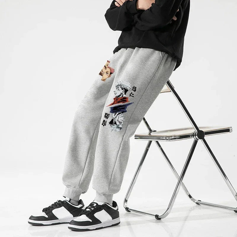 Anime Print Athletic Joggers - WICHUW LTD