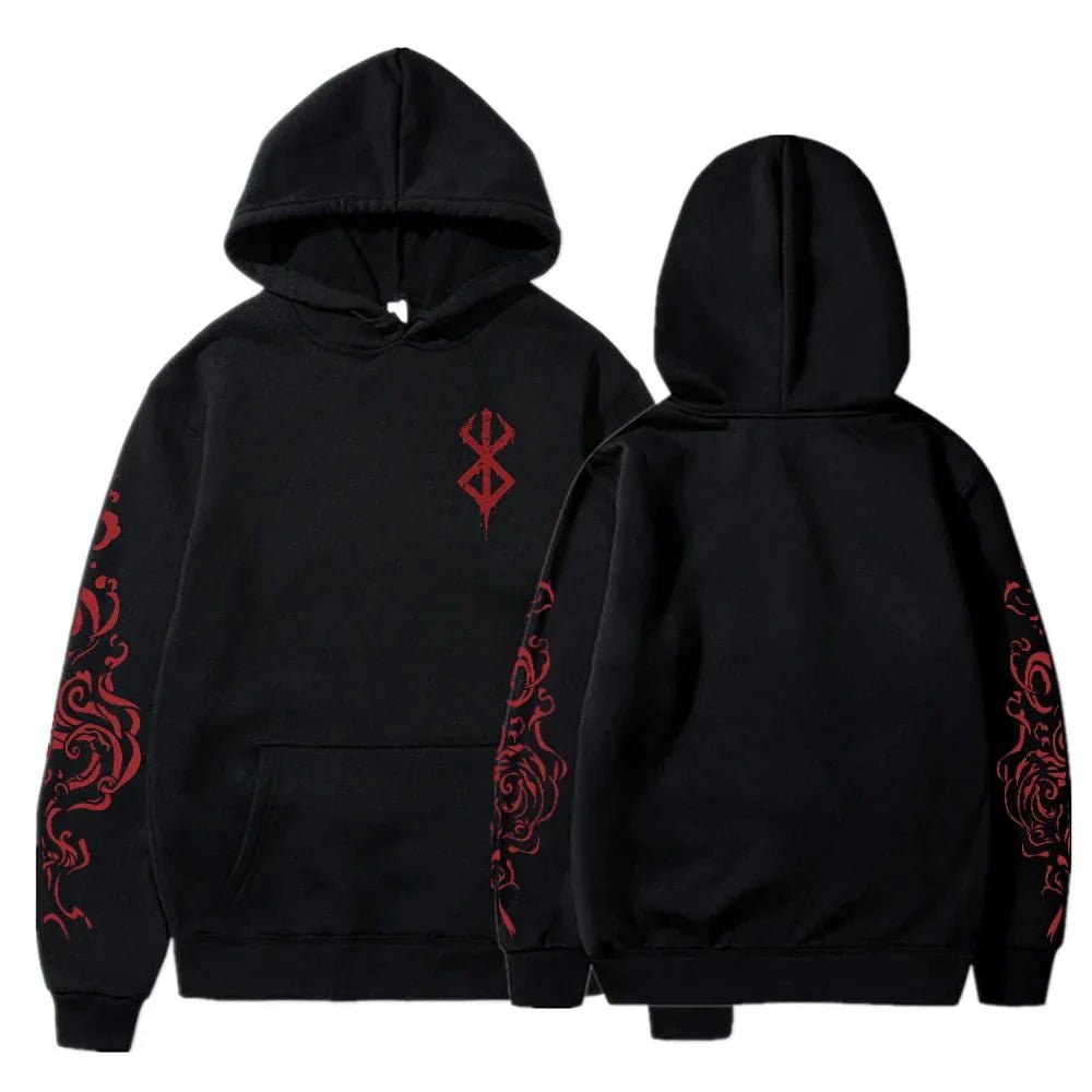 Berserk Acid Print Oversized Hoodie - WICHUW LTD