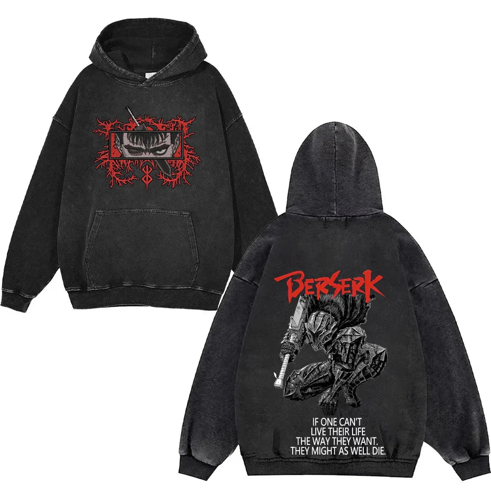 Berserk Guts Print Hoodie - WICHUW LTD