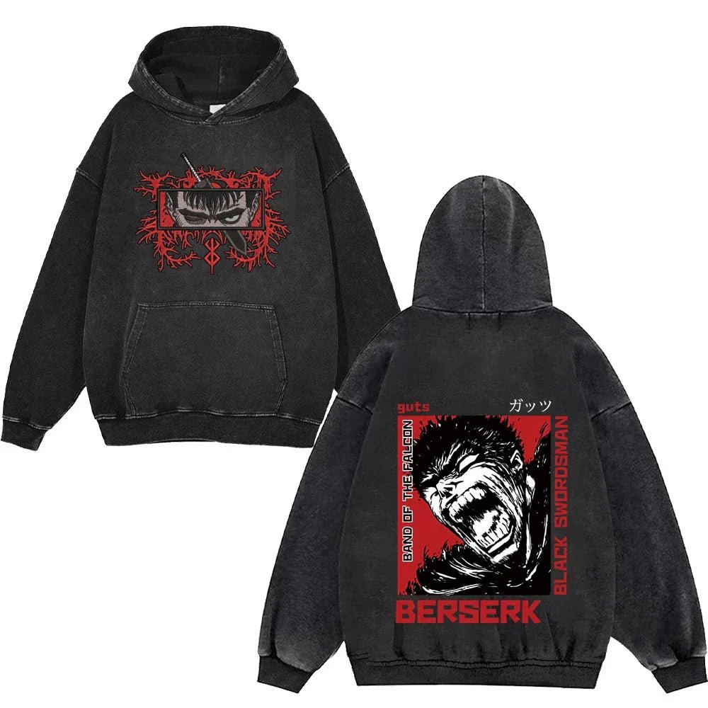 Berserk Guts Print Hoodie - WICHUW LTD