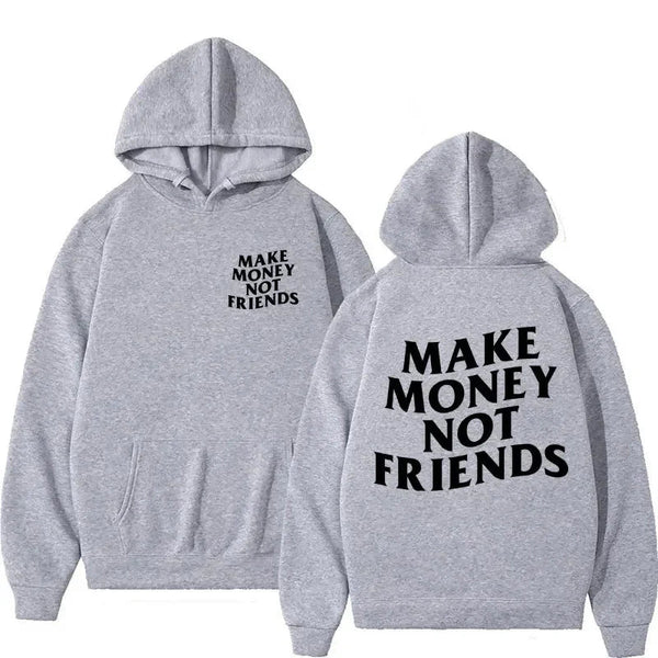 Funny Need Money Letter Print Hoodie - WICHUW LTD