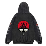 Gothic Manga Acid Wash Hoodie - WICHUW LTD