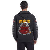 Gothic Manga Acid Wash Hoodie - WICHUW LTD