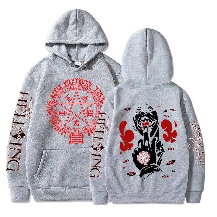 Hellsing Manga Print Hoodie - WICHUW LTD