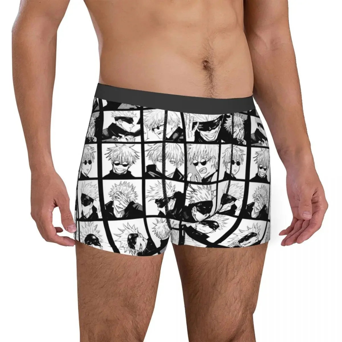 Sexy Boxer Gojo Satoru Collage Underwear - Wichuw